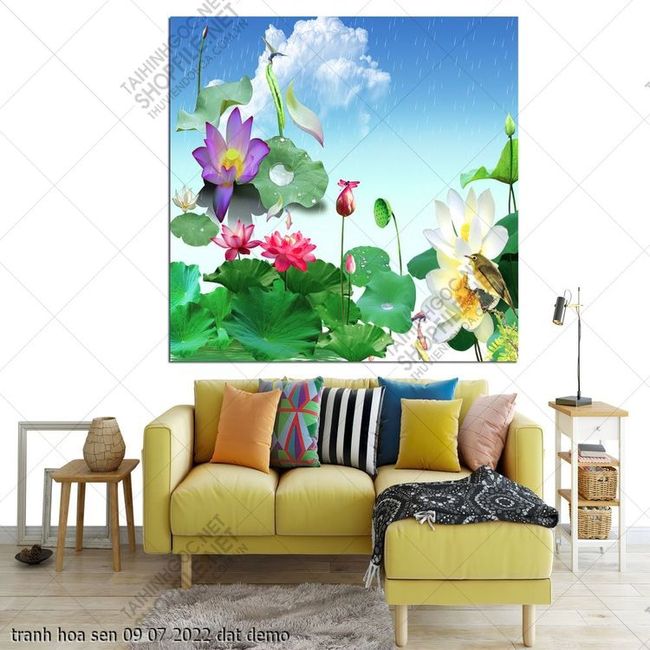 tranh hoa sen 09 07 2022 dat